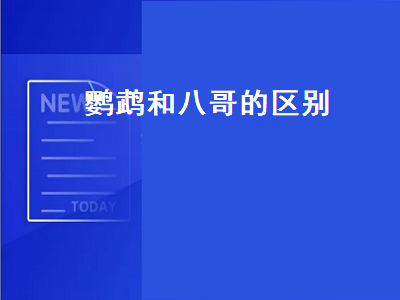 鹦鹉和八哥的区别（鹦鹉和八哥的区别哪个更愿意讲话）