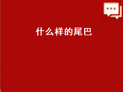 什么样的尾巴（什么样的尾巴填形容词四字）