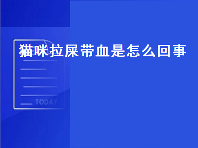 猫咪拉屎带血是怎么回事（猫咪拉屎带血是怎么回事不拉稀）