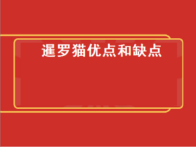 暹罗猫优点和缺点（虎斑暹罗猫优点和缺点）